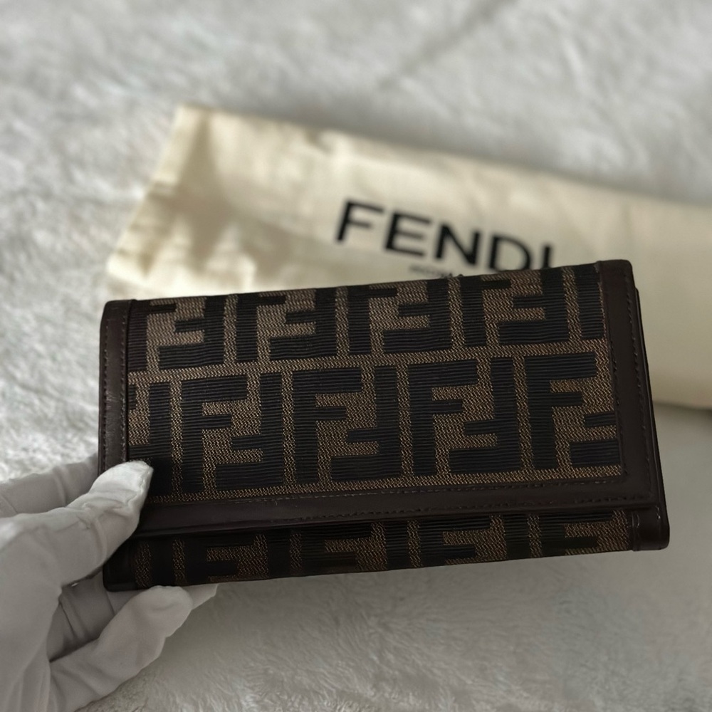 Fendi Zucca Long Wallet